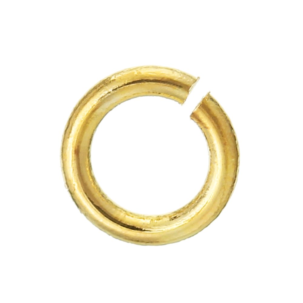 10 open verbindingsringen 04 mm 18K verguld N°01