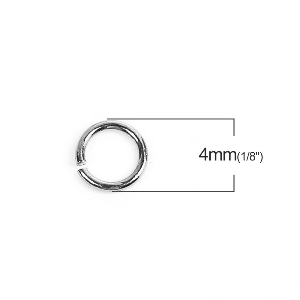 10 Open voegringen 04 mm Roestvrij staal nr. 01-02