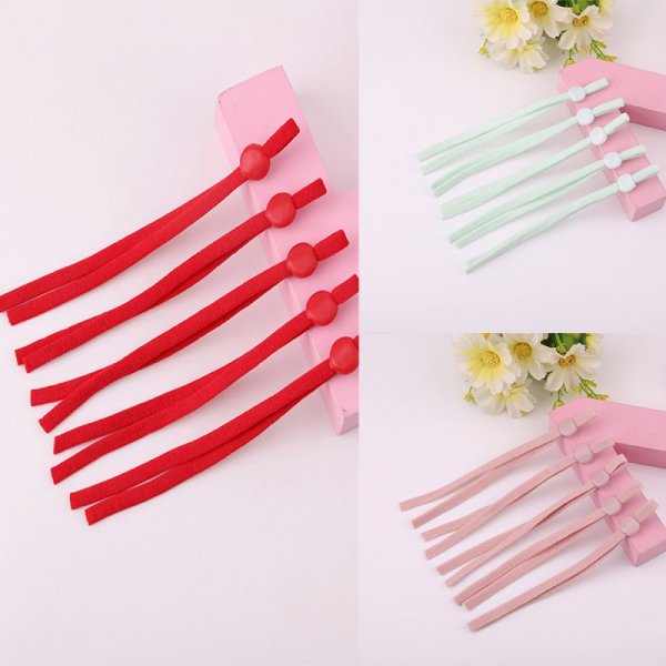 10 Rode Elastische Koordbanden met Verstelbare Gesp voor Masker...