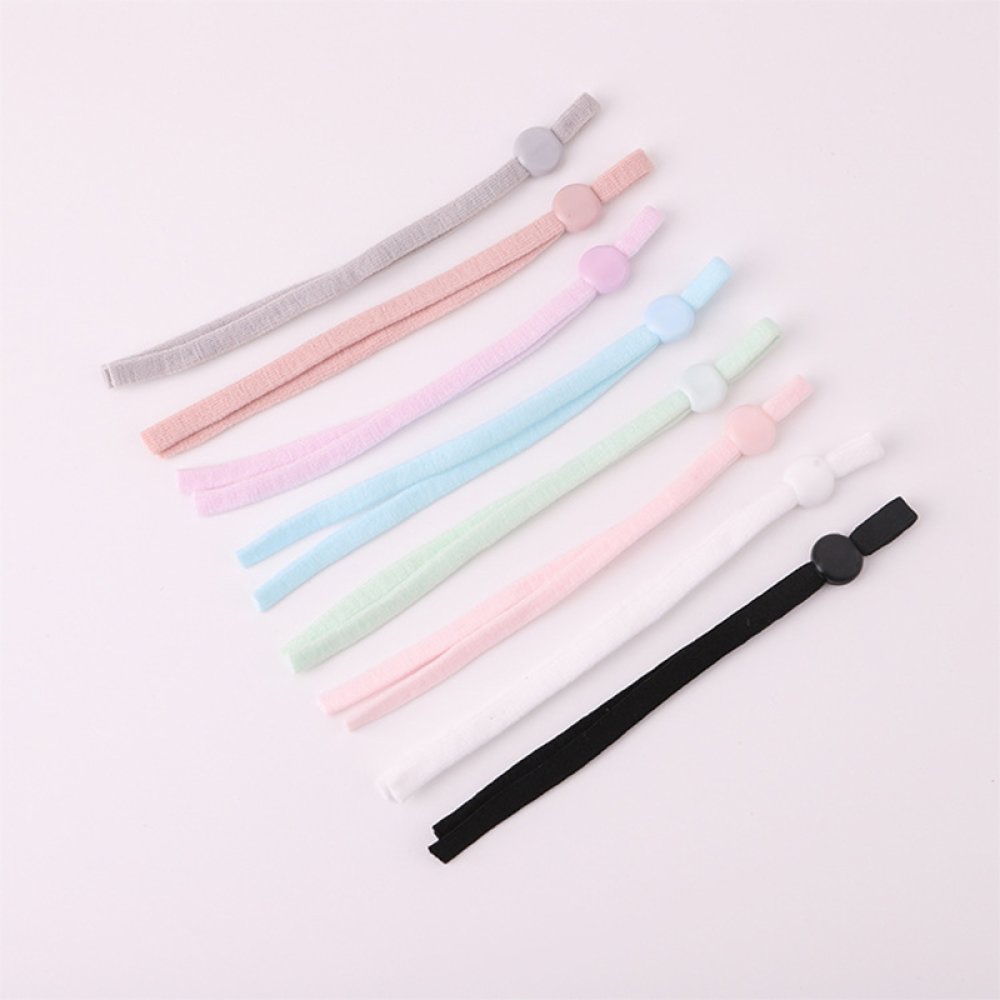 10 Roze Elastische Koordbanden met Verstelbare Gesp voor Masker...