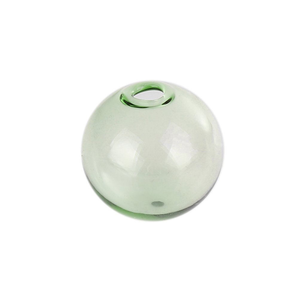 10 Glazen bollen rond 12mm Groen om te vullen