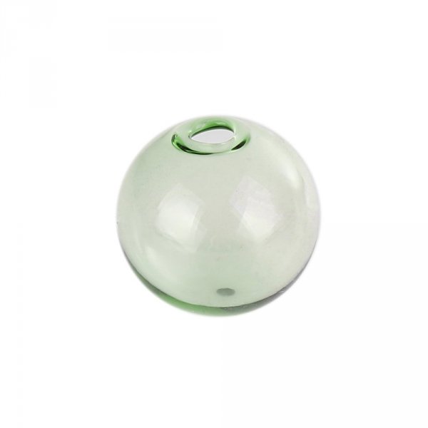 10 Glazen bollen rond 12mm Groen om te vullen
