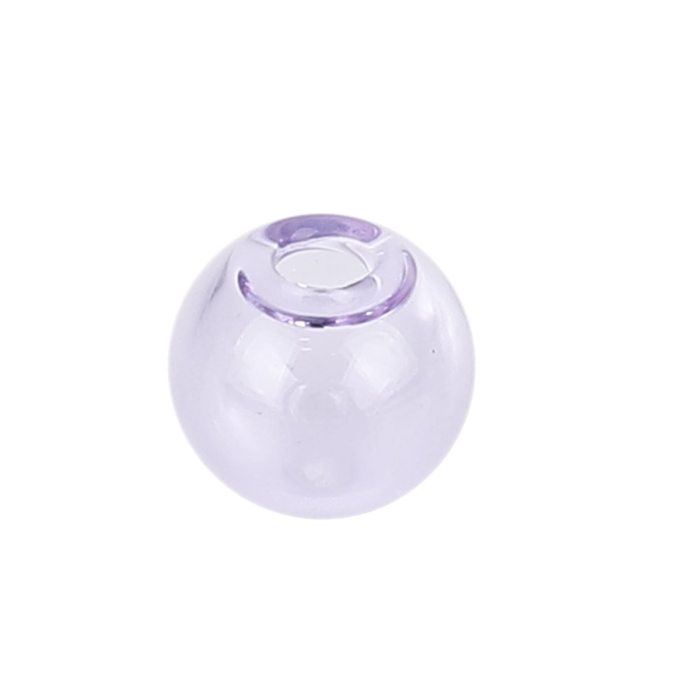 10 Glazen bollen rond 12mm Paars om te vullen