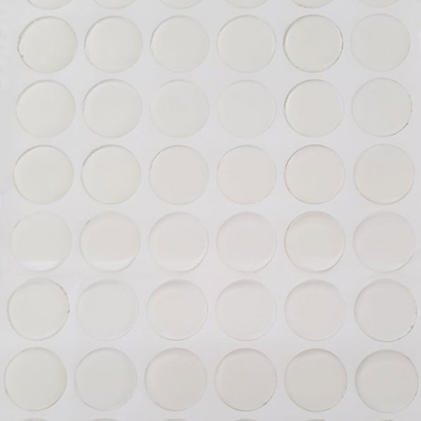 10 zelfklevende Hars Cabochons 25 mm Transparant