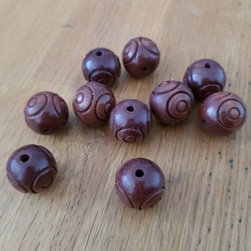 10 ronde kralen 18/18 mm N°01