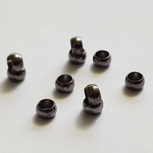 10 Perles &agrave; &eacute;craser de 3 mm canon de fusil