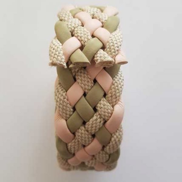 1.16 m&egrave;tre cuir tress&eacute; n&deg;41 30 mm