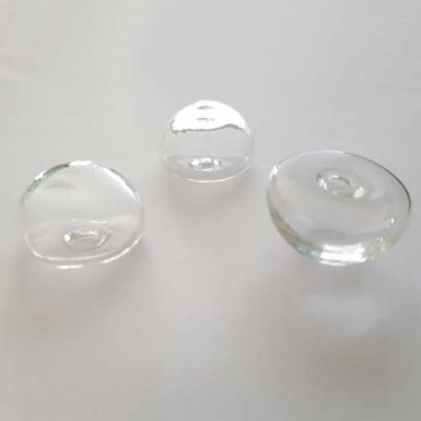 1 Boule en verre Demi Boule 20 mm &agrave; remplir