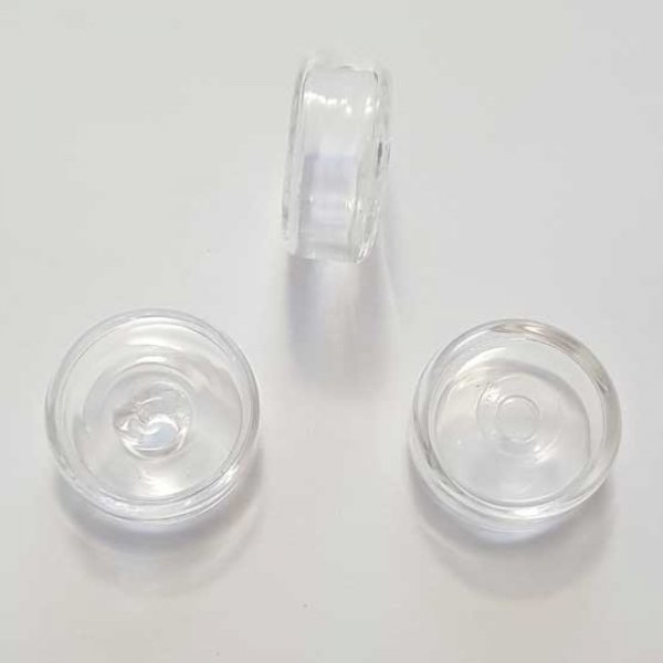 1 Boule en verre Plate 19 mm &agrave; remplir