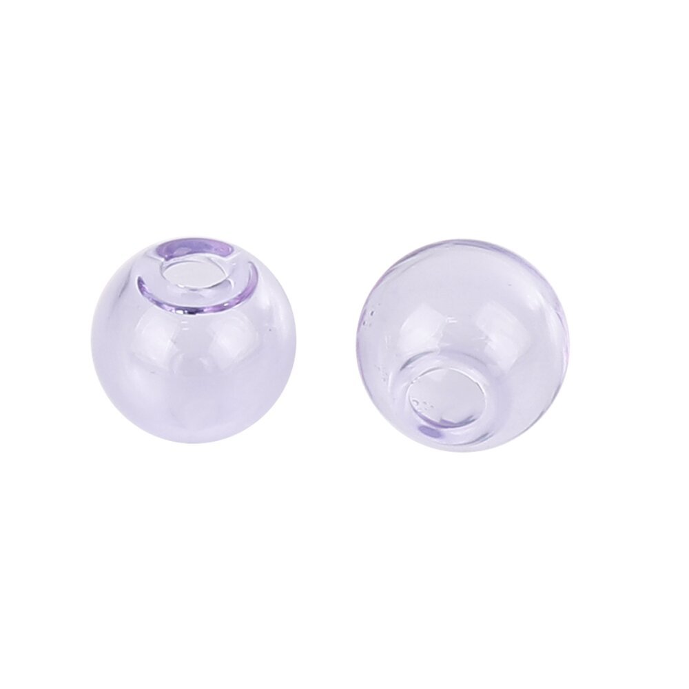 1 Ronde glazen bol om 20mm Paars te vullen