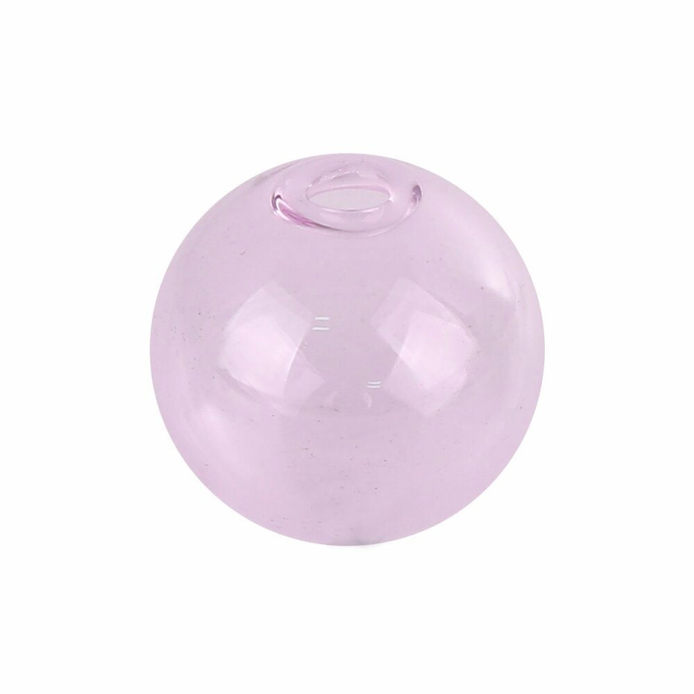 1 x 16mm ronde glazen bol Roze om te vullen
