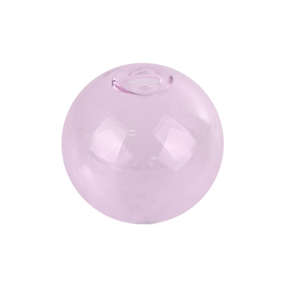 1 x 20mm Ronde Glazen Bal Roze om te vullen