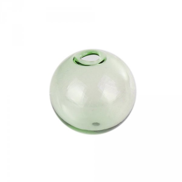 1 Ronde glazen bol om te vullen 16mm Groen