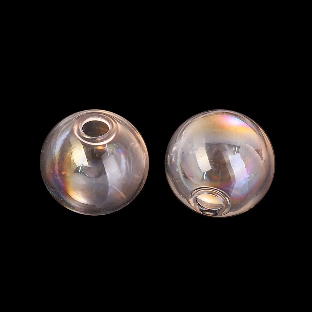 1 Ronde glazen bol om te vullen 17mm AB Clear