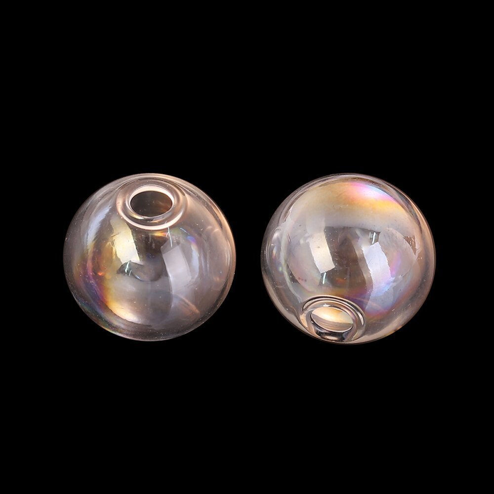1 Ronde glazen bol om te vullen 17mm AB Clear
