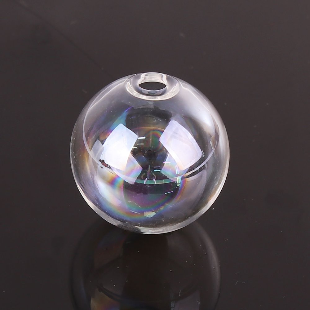 1 Ronde glazen bol 25mm AB Transparant om te vullen