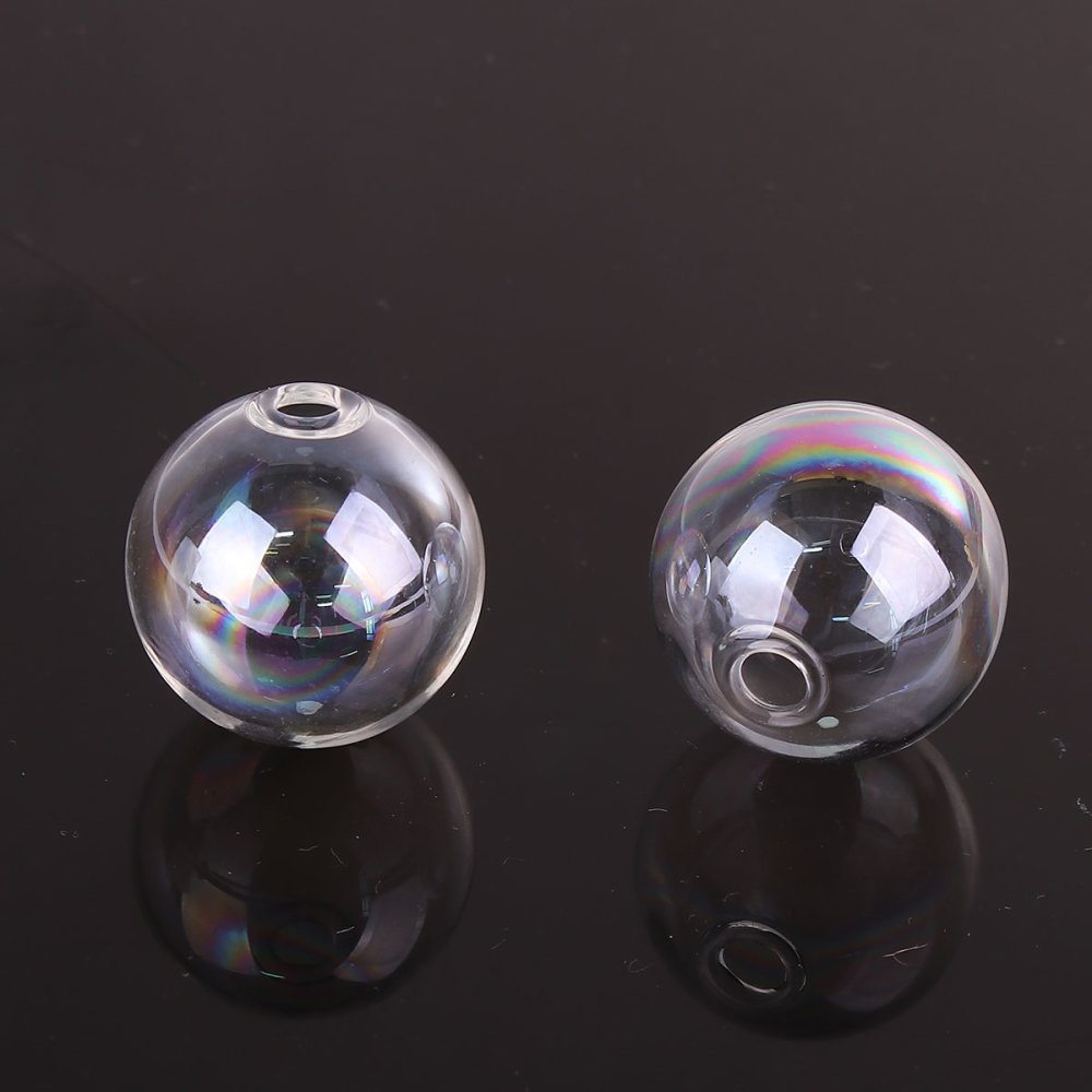 1 Ronde glazen bol 25mm AB Transparant om te vullen