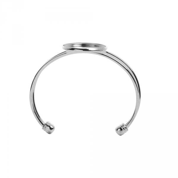 1 Cabochon steunarmband + 1 glazen cabochon 25 mm N&deg;01