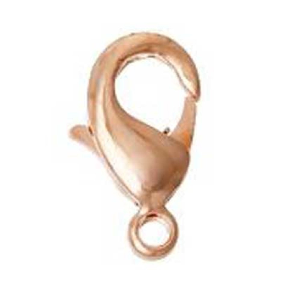 1 Karabijnhaaksluiting 15 x 08 mm Goud Rosé