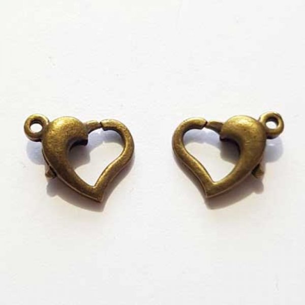 1 Karabijnhaaksluiting Hart 13 mm