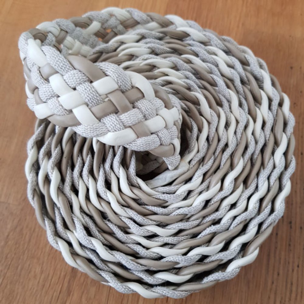 1 Meter Gevlochten Leer N°01 30 mm