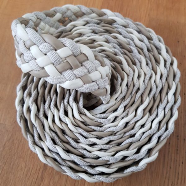 1 Meter Gevlochten Leer N&deg;01 30 mm