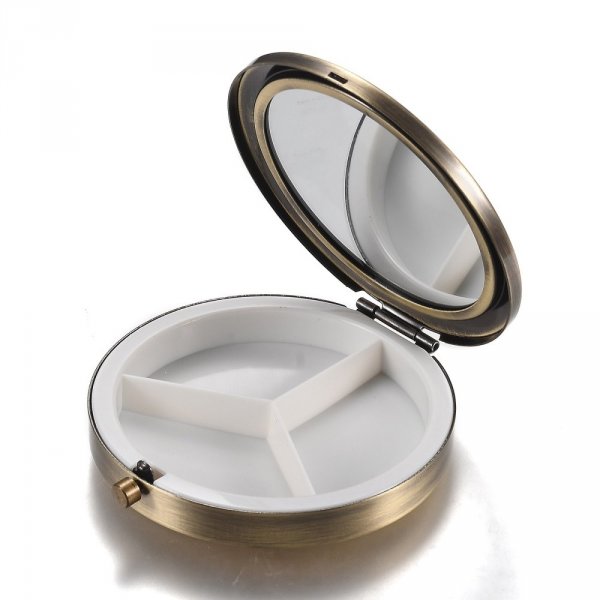 1 te personaliseren pillendoosje Brons N&deg;02