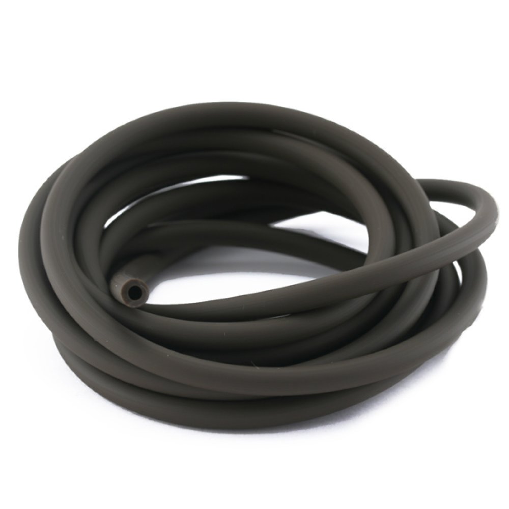 1 meter Pvc Holle koord 3 mm Bruin