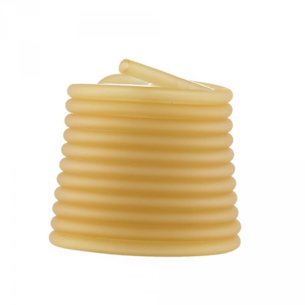 1 meter Pvc Holle koord 3 mm Champagne