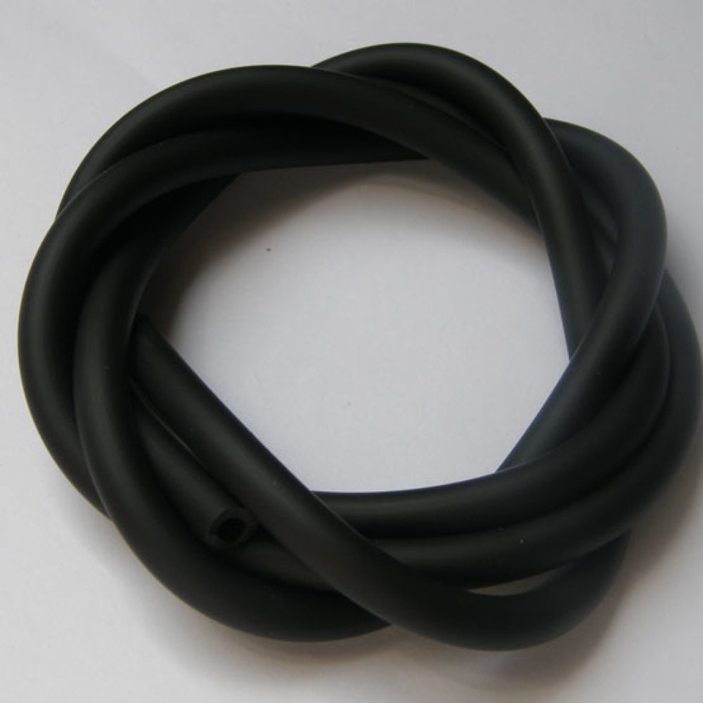 1 meter Pvc Holle Koord 3 mm Zwart