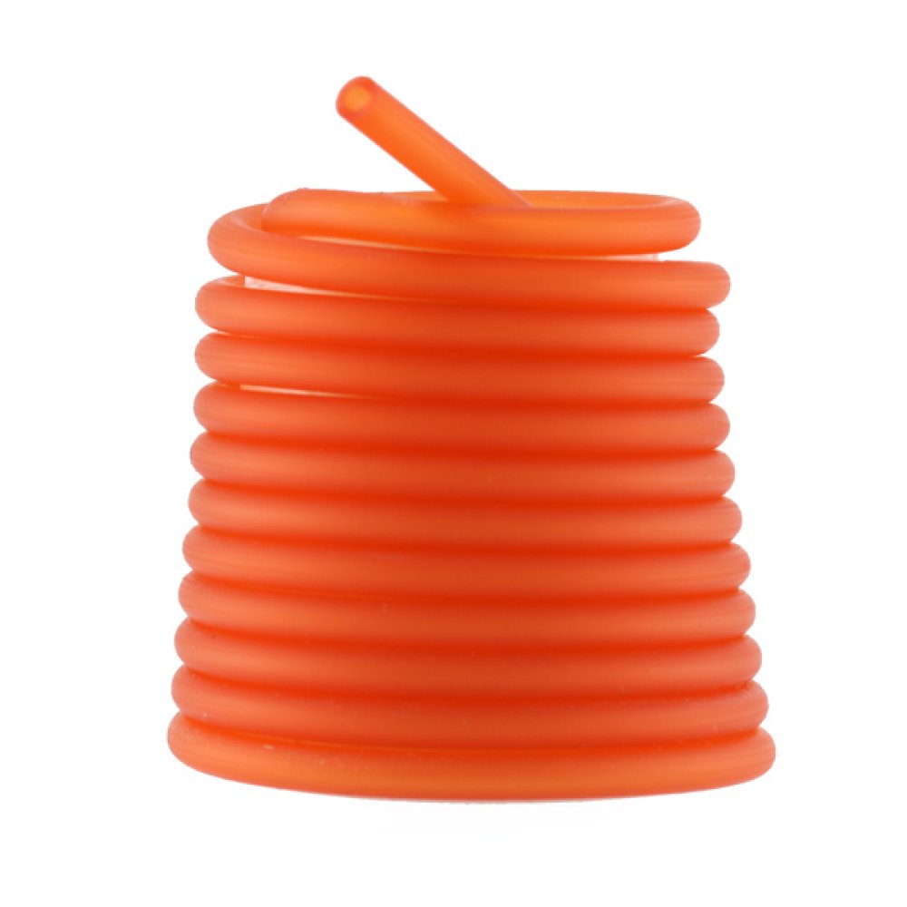 1 meter Pvc Holle koord 3 mm Oranje