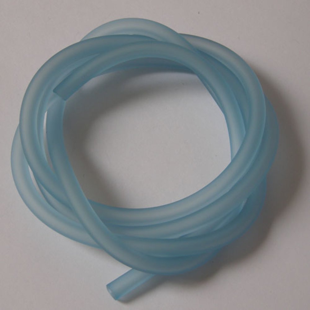 1 meter Pvc hol koord 5 mm Aquamarijn