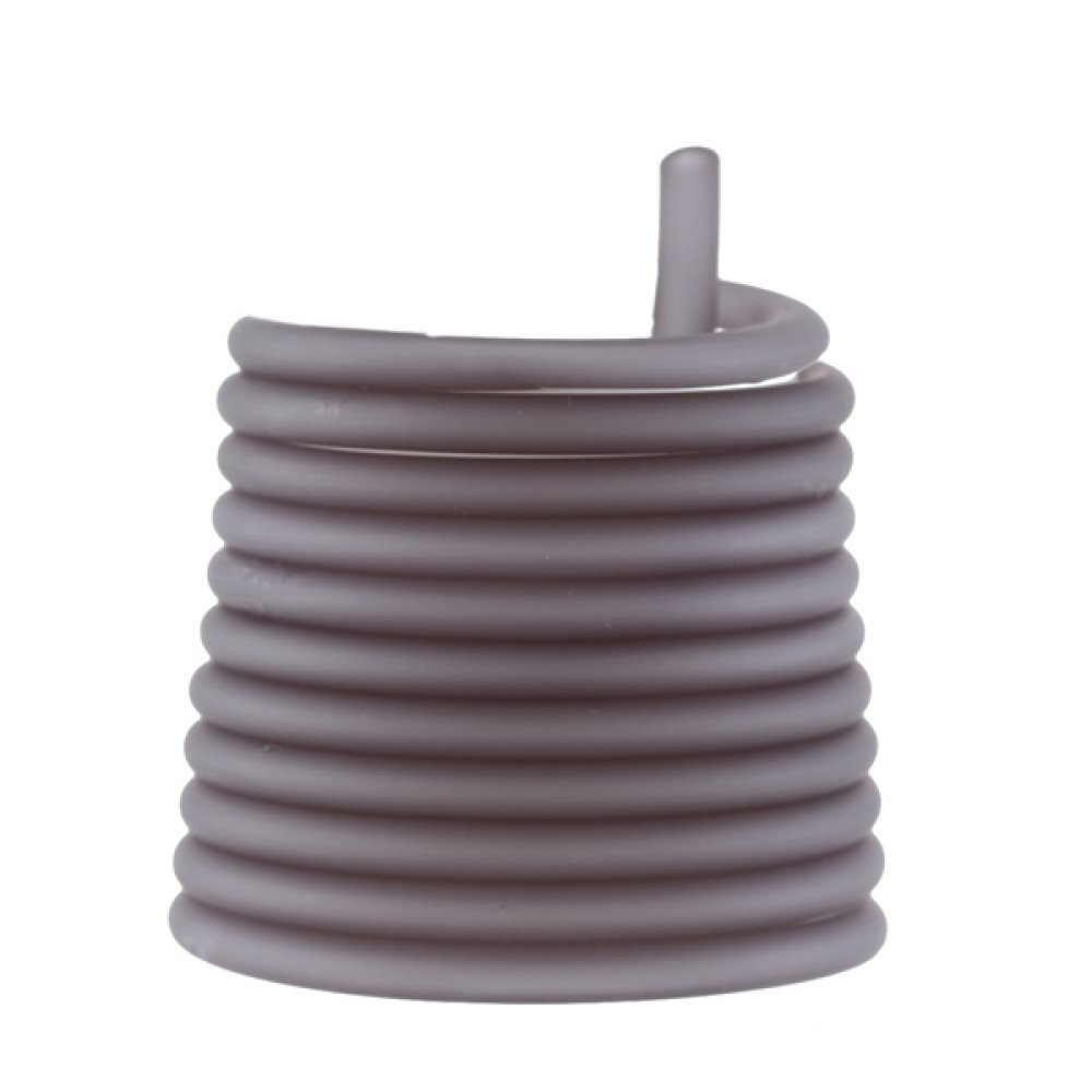 1 meter Pvc Holle Koord 5 mm Rookgrijs
