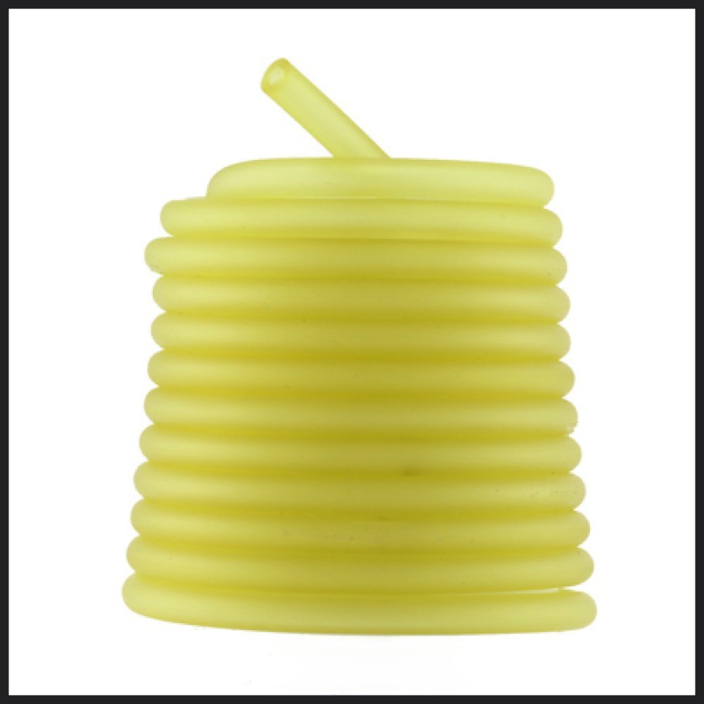 1 meter Pvc Holle Koord 5 mm Geel
