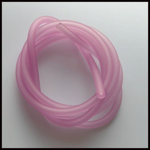 1 meter Pvc Holle Koord 5 mm Violet Roze