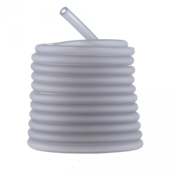 1 meter Pvc hol koord 6,5 mm lichtgrijs