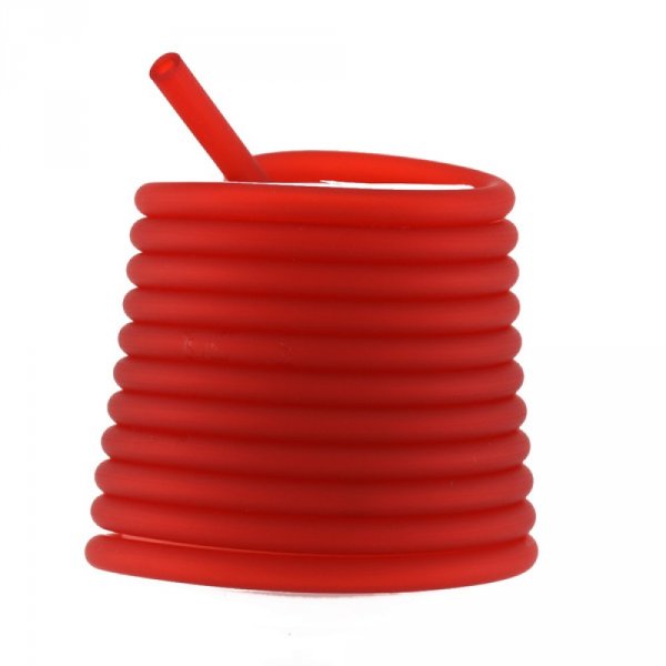 1 m&egrave;tre cordon Pvc Creux 6,5 mm Rouge