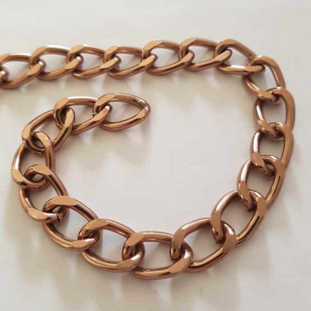1 meter platte ketting N°01 18 x 12 mm