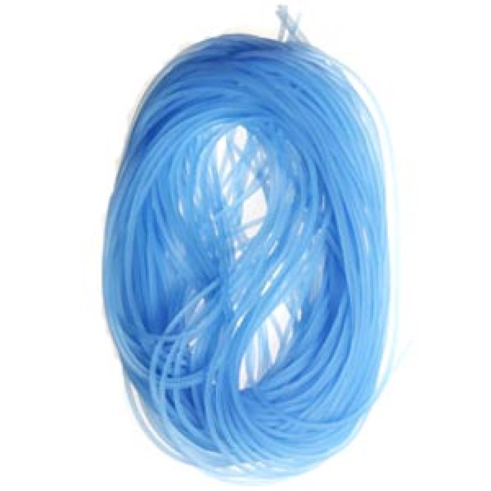 1 meter 1,5 mm lichtblauwe PVC-draad.