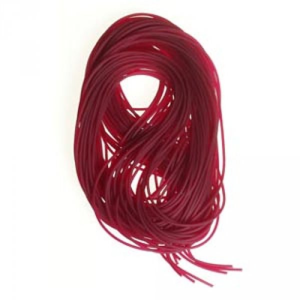 1 meter 1,5 mm Bordeaux PVC draad.