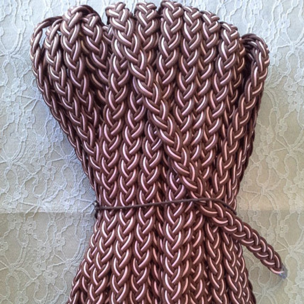 1 meter gevlochten gewaxte vlecht 20 mm N°01