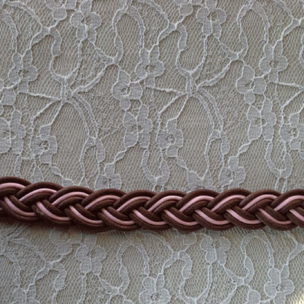 1 meter gevlochten gewaxte vlecht 20 mm N°01