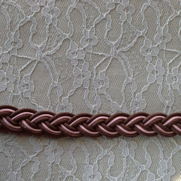 1 meter gevlochten gewaxte vlecht 20 mm N&deg;01