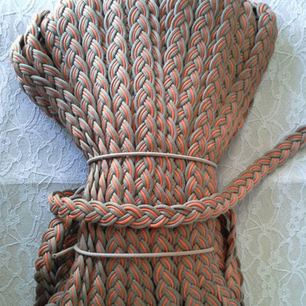 1 meter gevlochten gewaxte vlecht 20 mm N°03