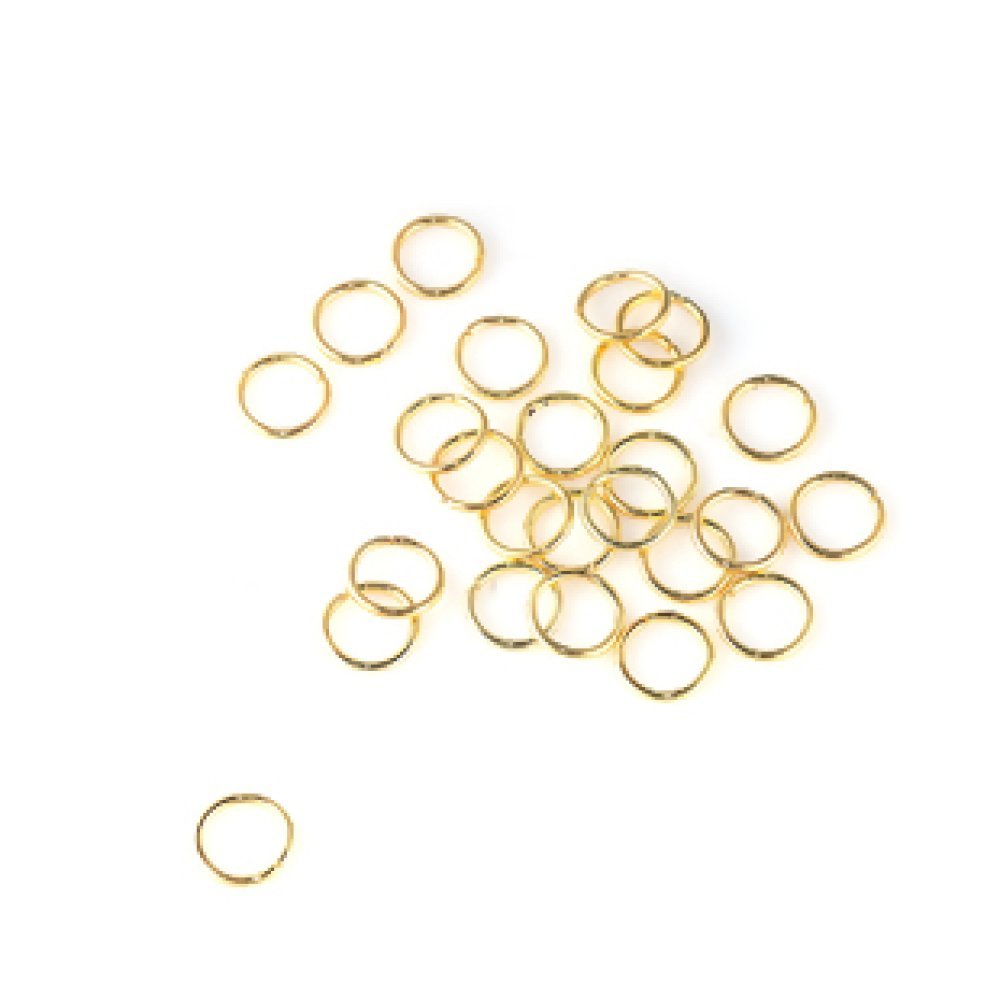 20 open verbindingsringen 07 mm goud