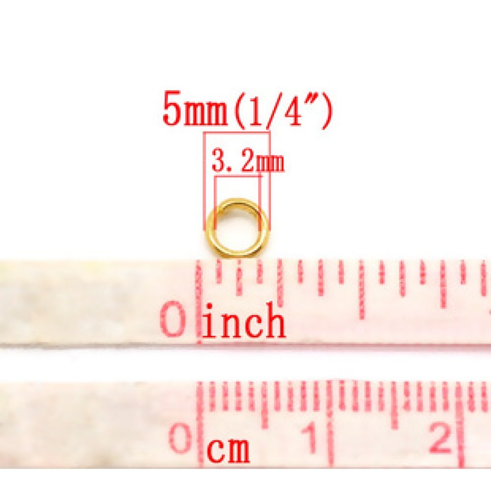 20 open verbindingsringen 05 mm goud