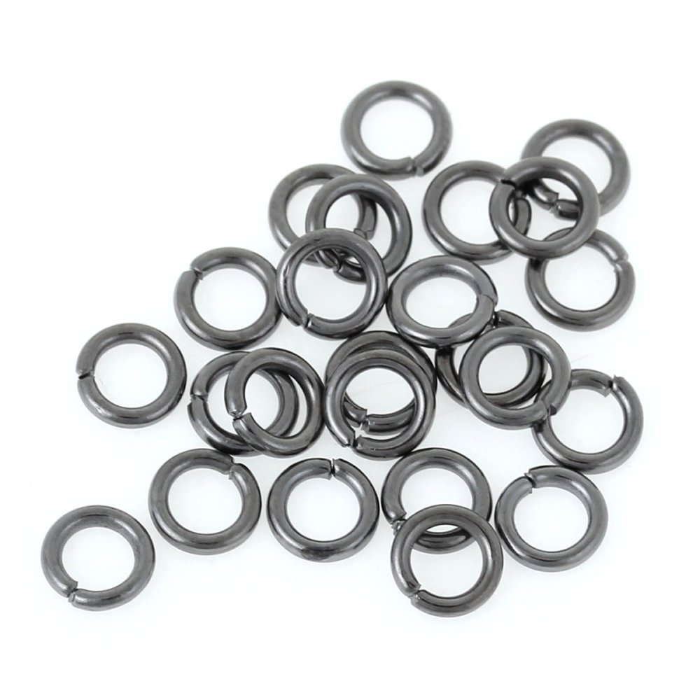 20 Open verbindingsringen 07 mm Zwart