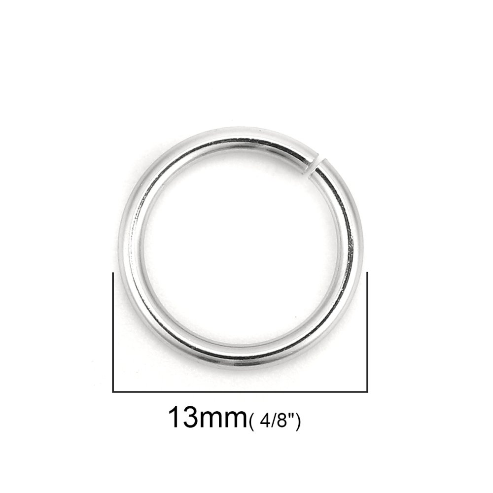 20 Open verbindingsringen 13 mm roestvrij