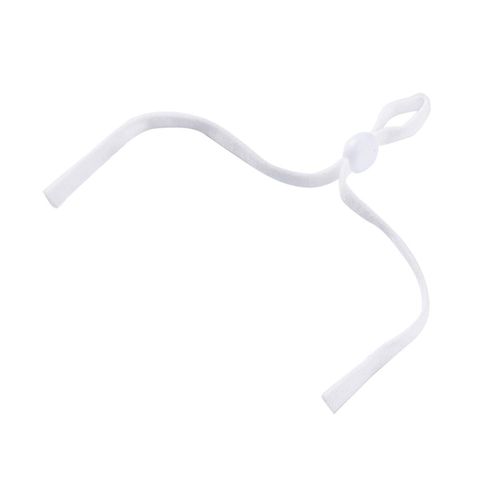 20 Witte Elastische Koordbanden met Verstelbare Gesp voor Masker.