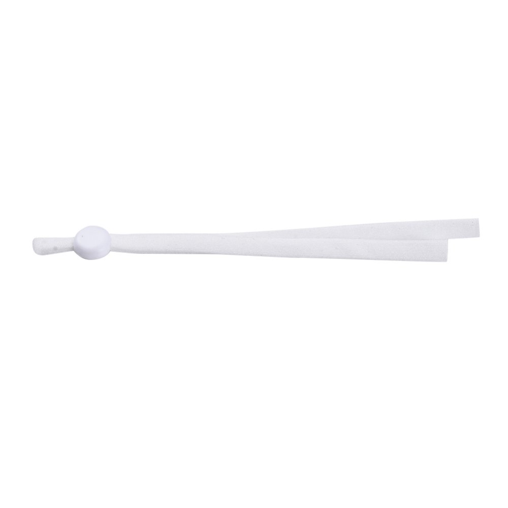 20 Witte Elastische Koordbanden met Verstelbare Gesp voor Masker.